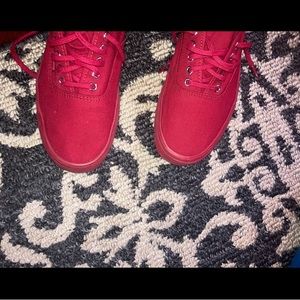 Red Authentic Vans
